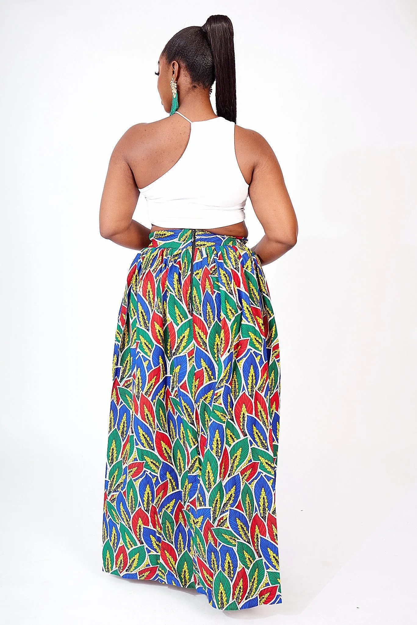 SALE SEKI AFRICAN PRINT MAXI SKIRT