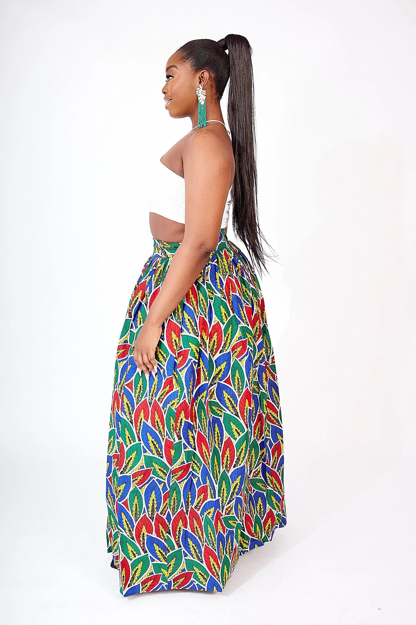 SALE SEKI AFRICAN PRINT MAXI SKIRT