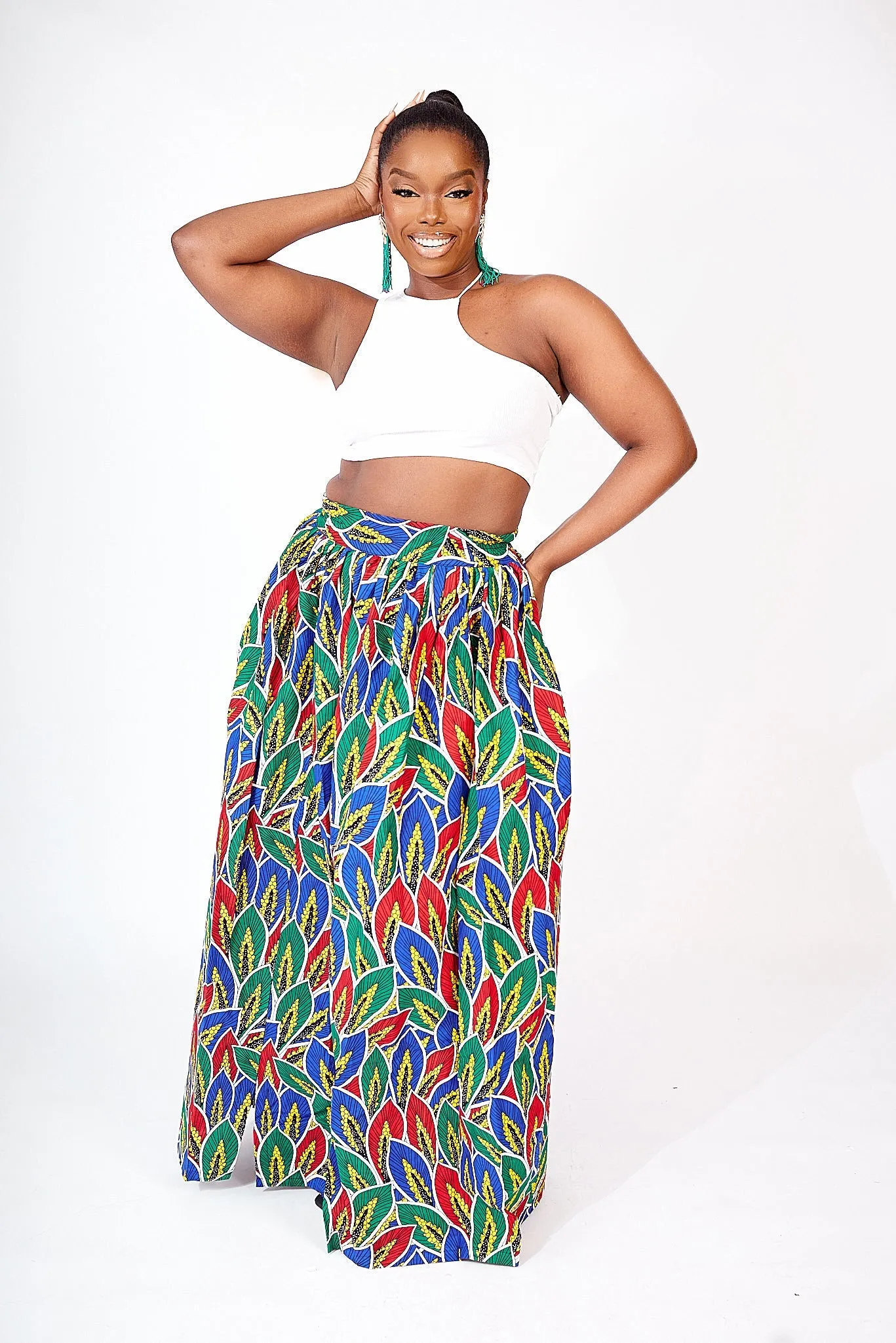 SALE SEKI AFRICAN PRINT MAXI SKIRT