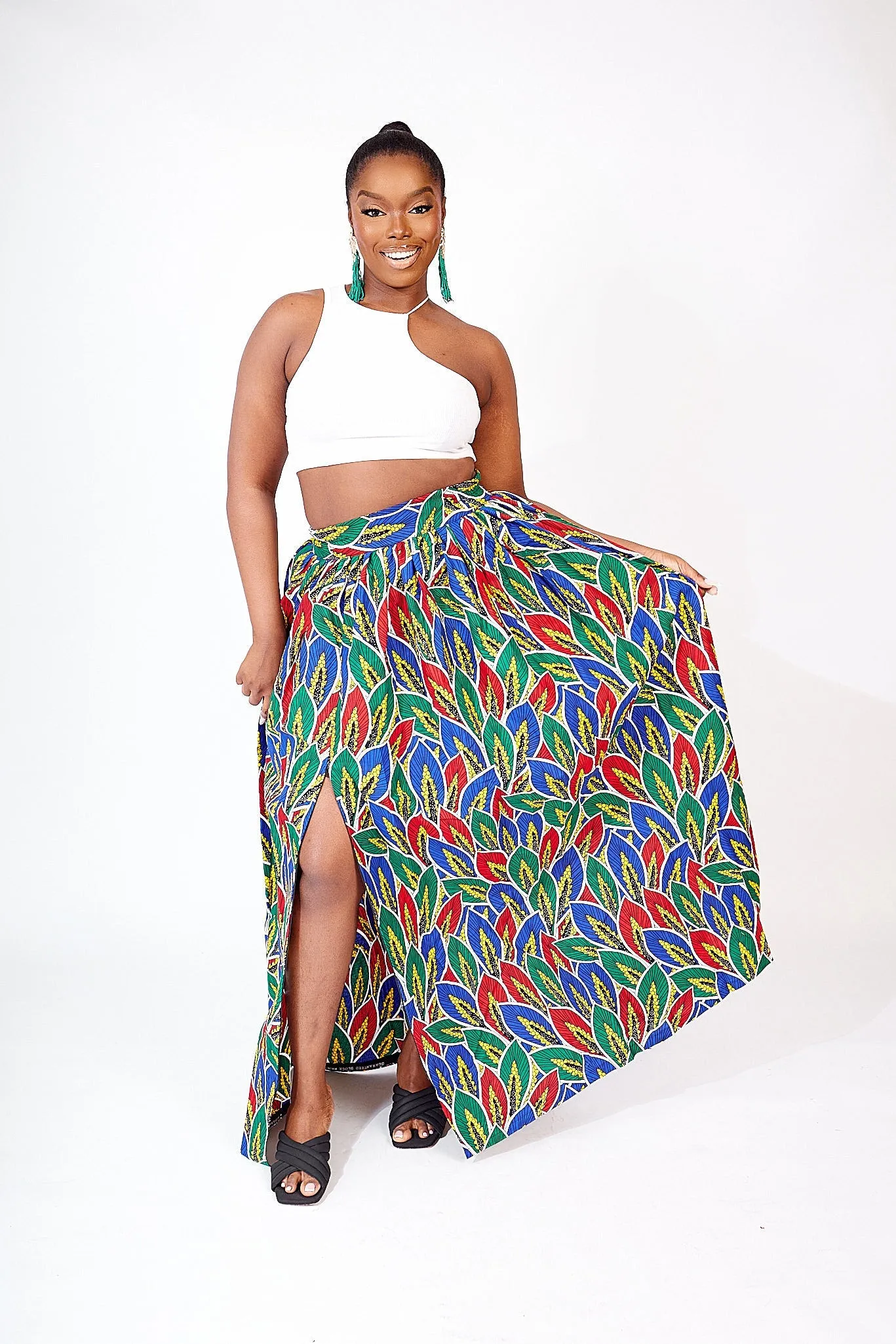 SALE SEKI AFRICAN PRINT MAXI SKIRT