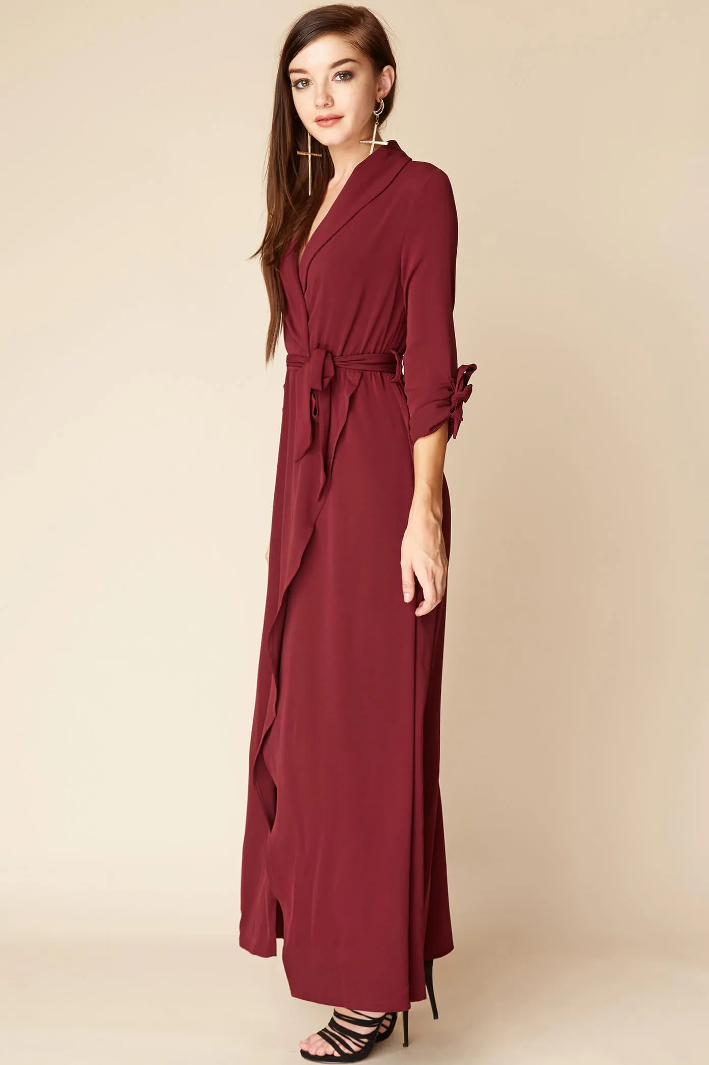 Sophia Romantic Maxi Dress Berry