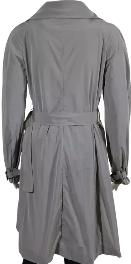 Stella McCartney UK. Beige Long Sleeve Double Breasted Trench Jacket