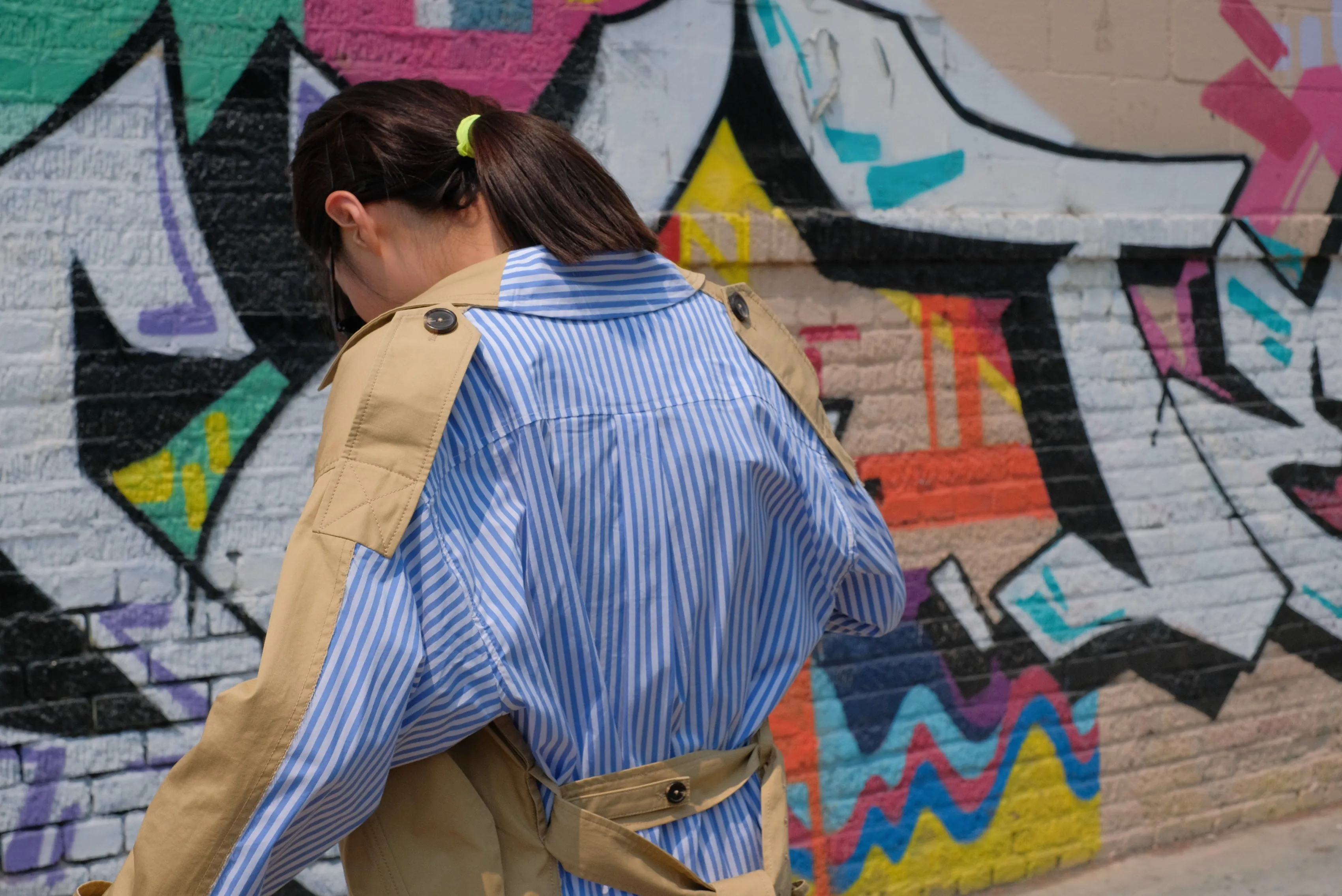 Stripe Back Belted Trench *BEST BUY*