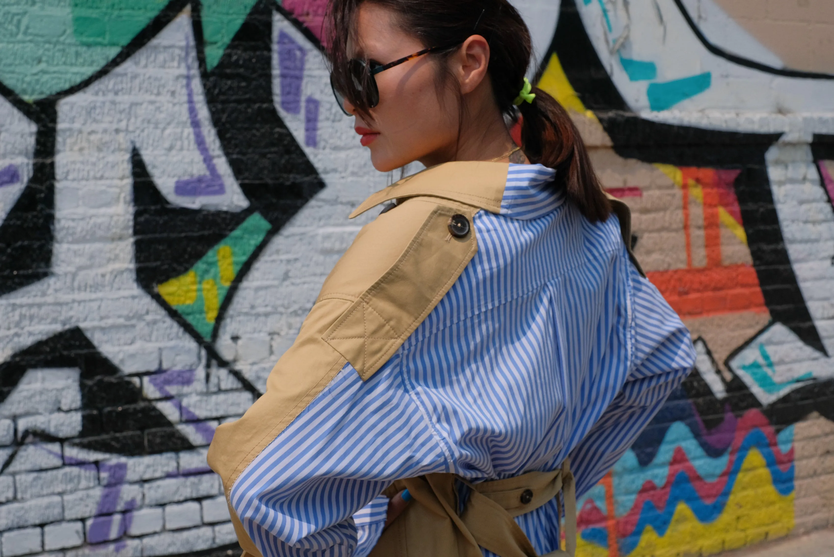 Stripe Back Belted Trench *BEST BUY*