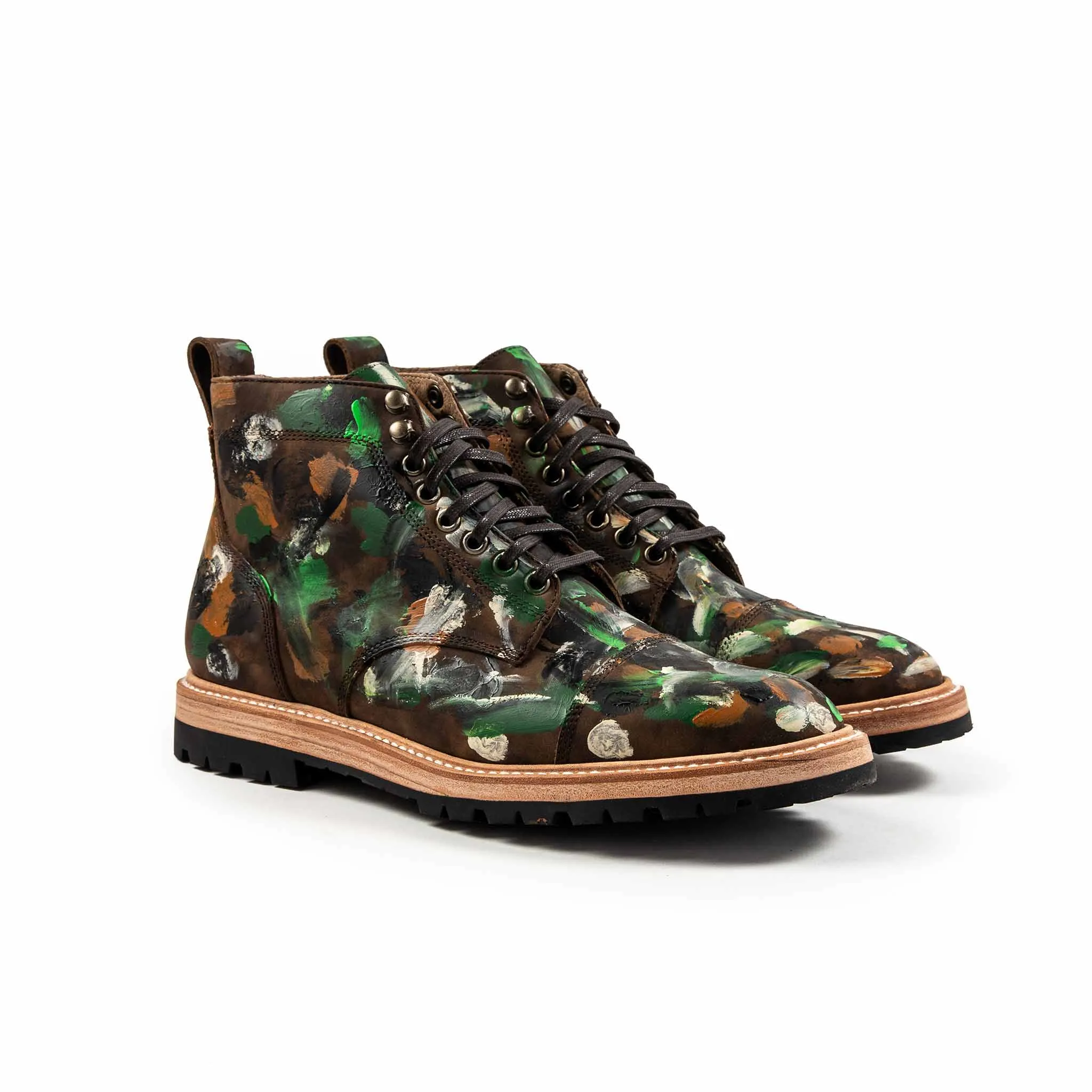 The Moto Boot in Jungle Camo