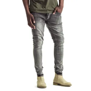 Trench Skinny Jeans - Light Grey