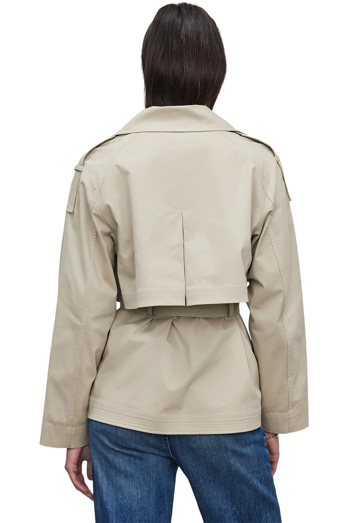 Velvet Nancy Trench Jacket in Khaki