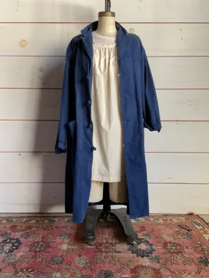 Vintage French Indigo Trench