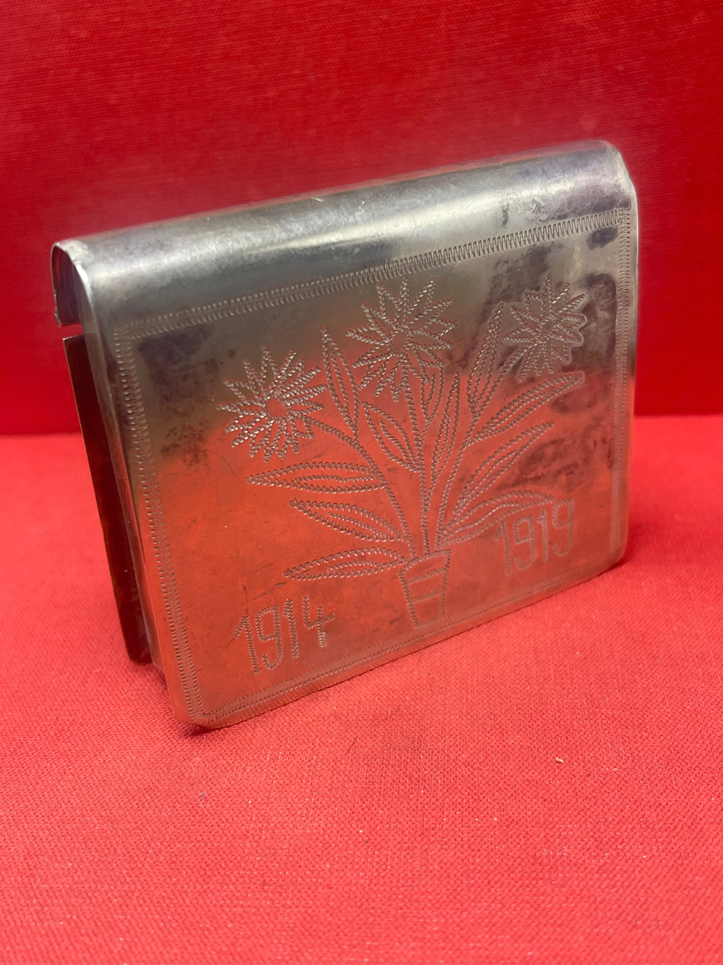 WW1 German Trench Art Tobacco Tin